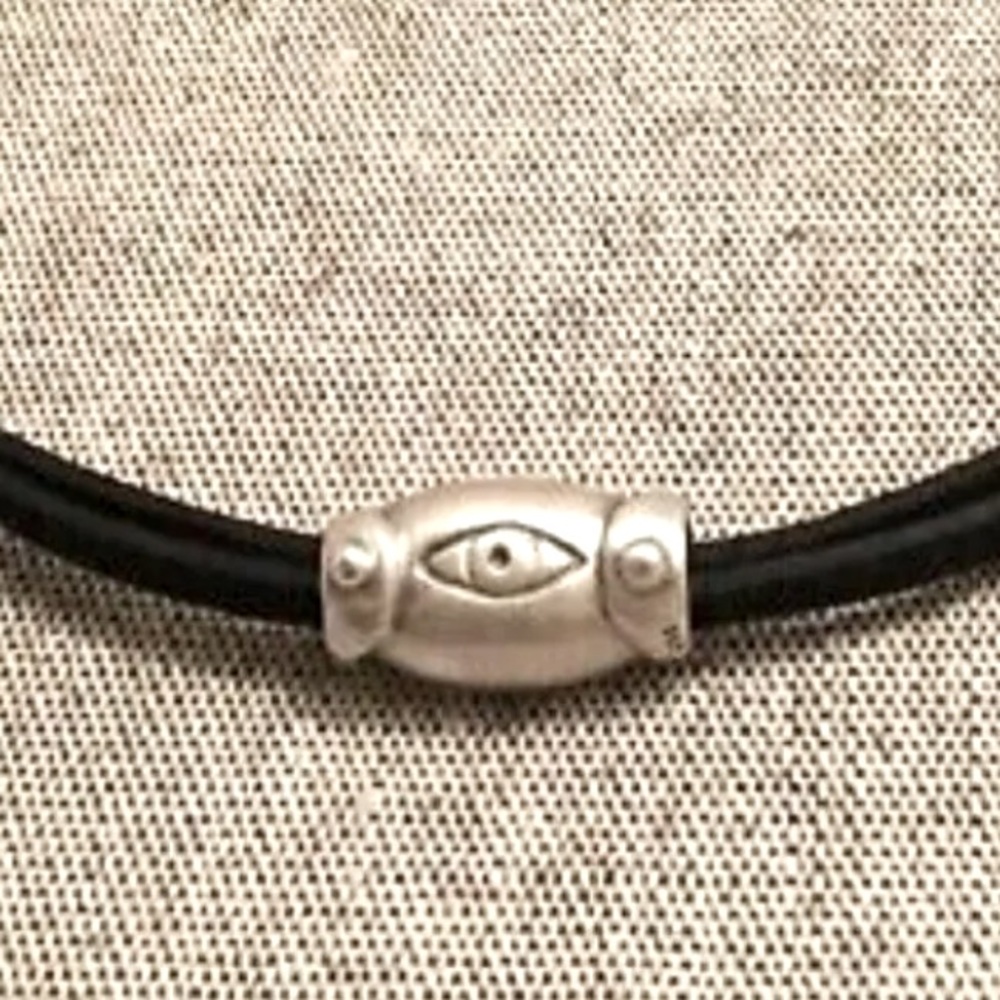 Sterling Silver Evil Eye Necklace Satya